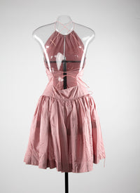 Robe sans manches en soie - Rosé beige