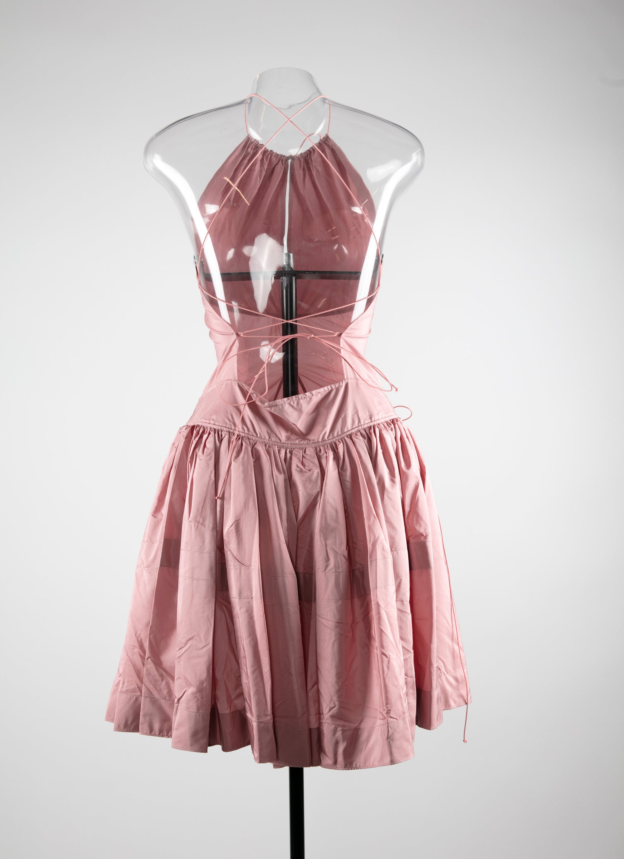 Robe sans manches en soie - Rosé beige