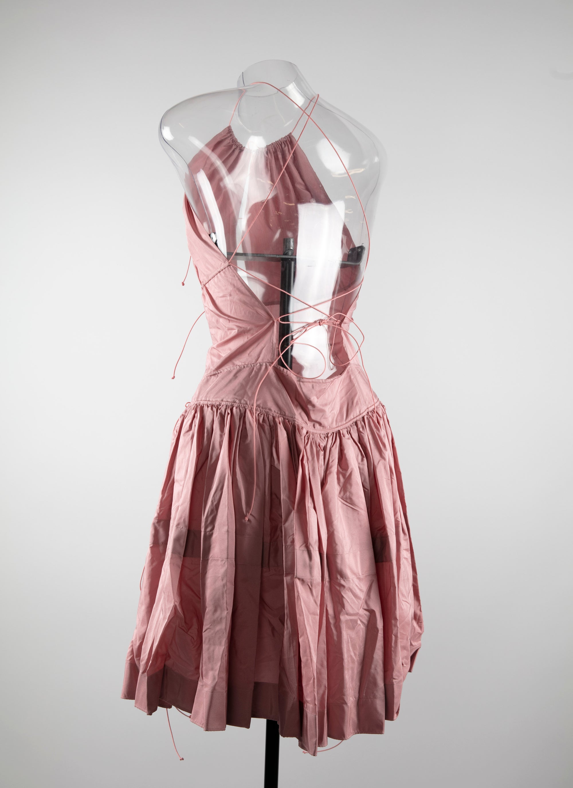 Sleeveless silk dress - Pale Pink