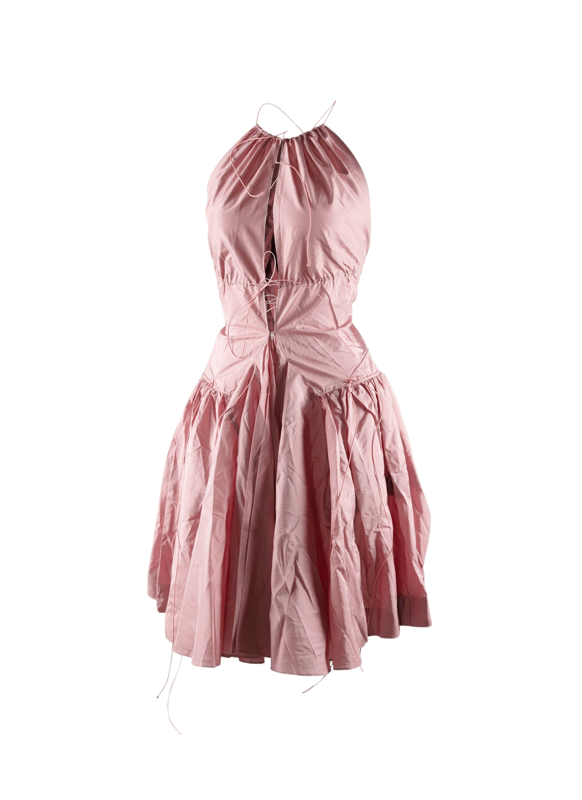 Sleeveless silk dress - Pale Pink