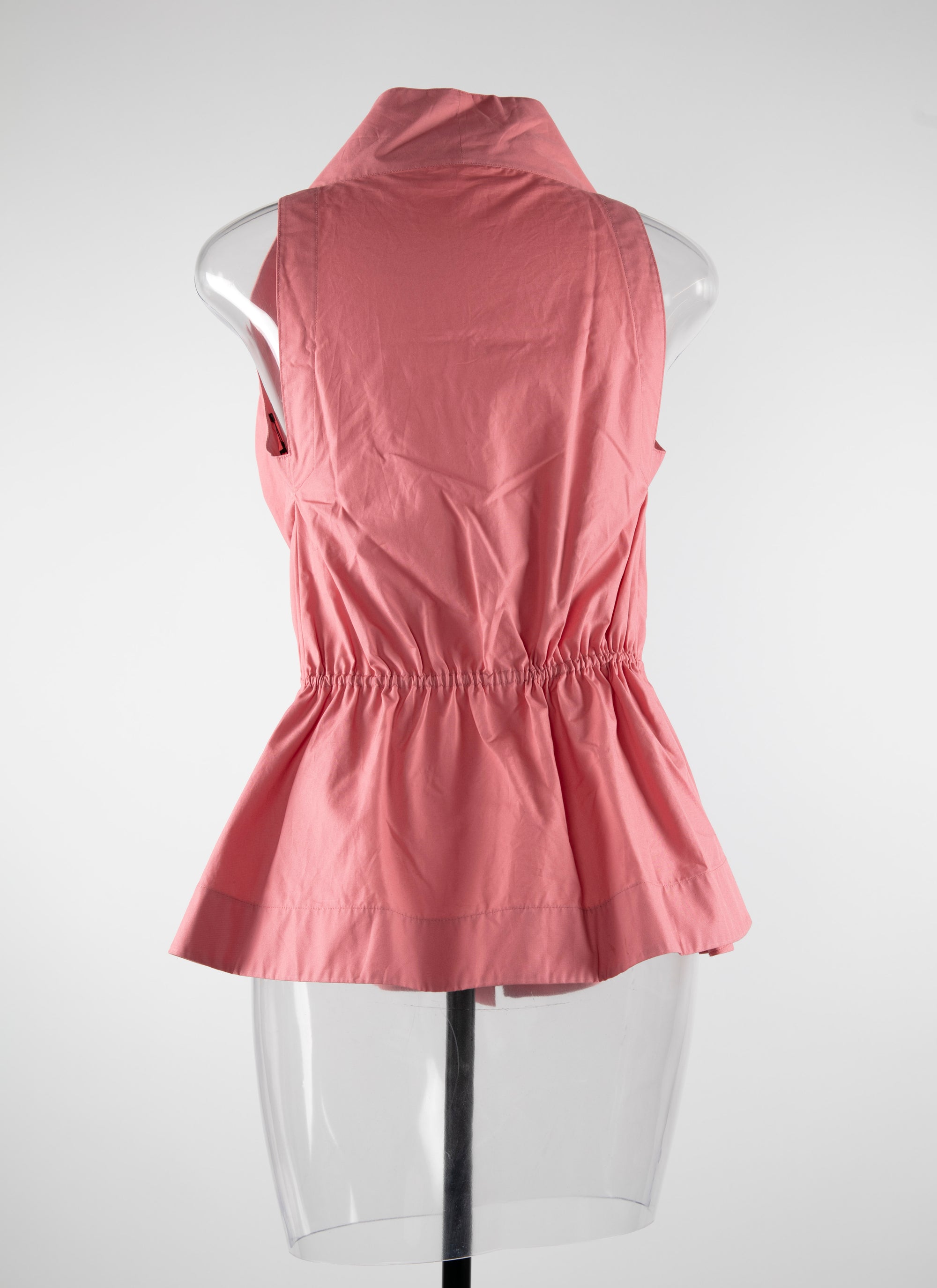 Chemise ceinturée sans manches - Fard