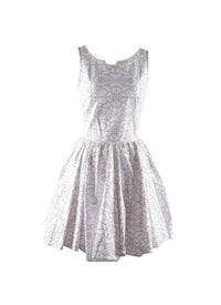 Sleeveless dress - White & Beige