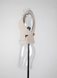 Gilet sans manches - Perle
