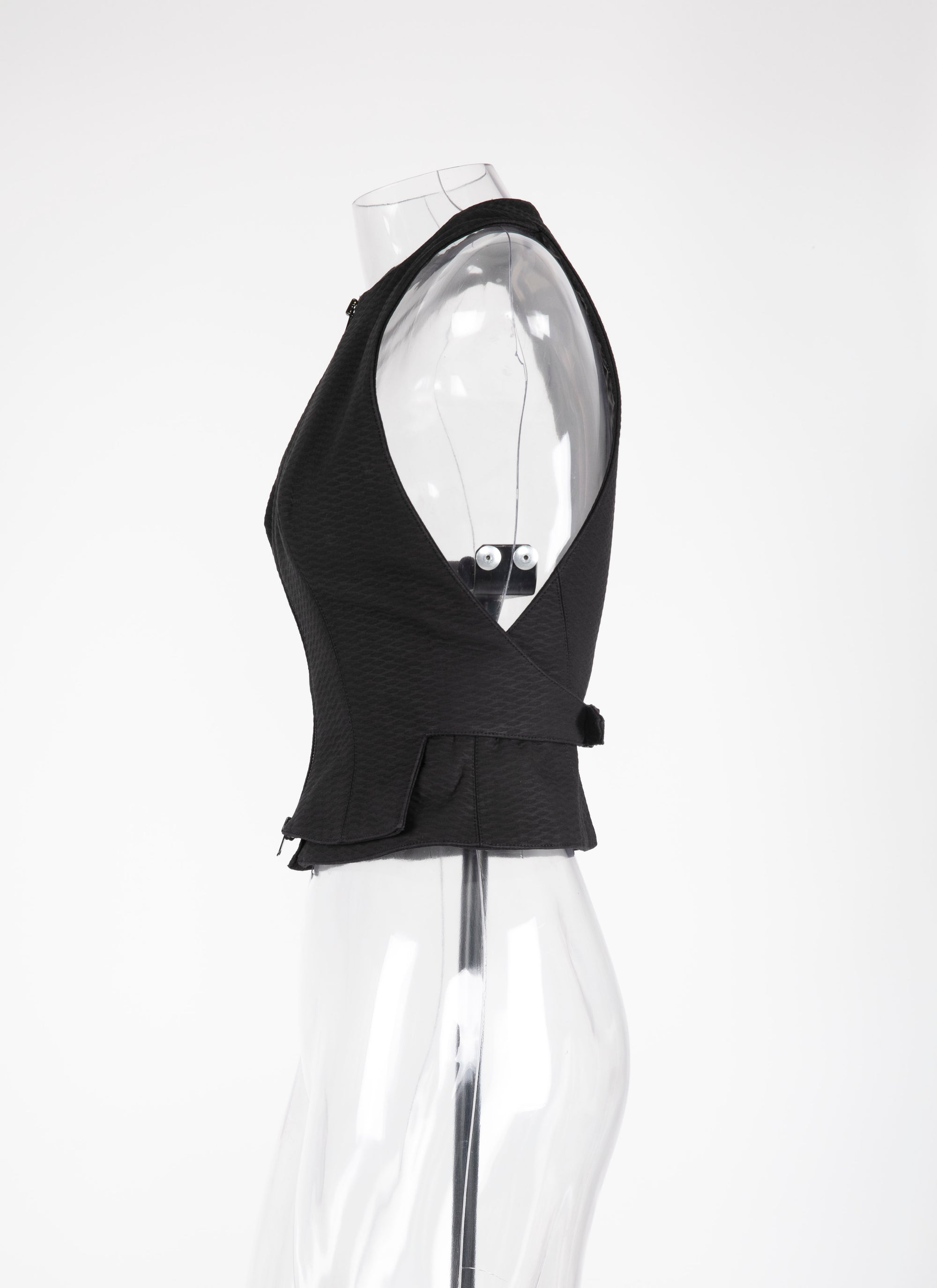 Sleeveless cardigan - Black intense