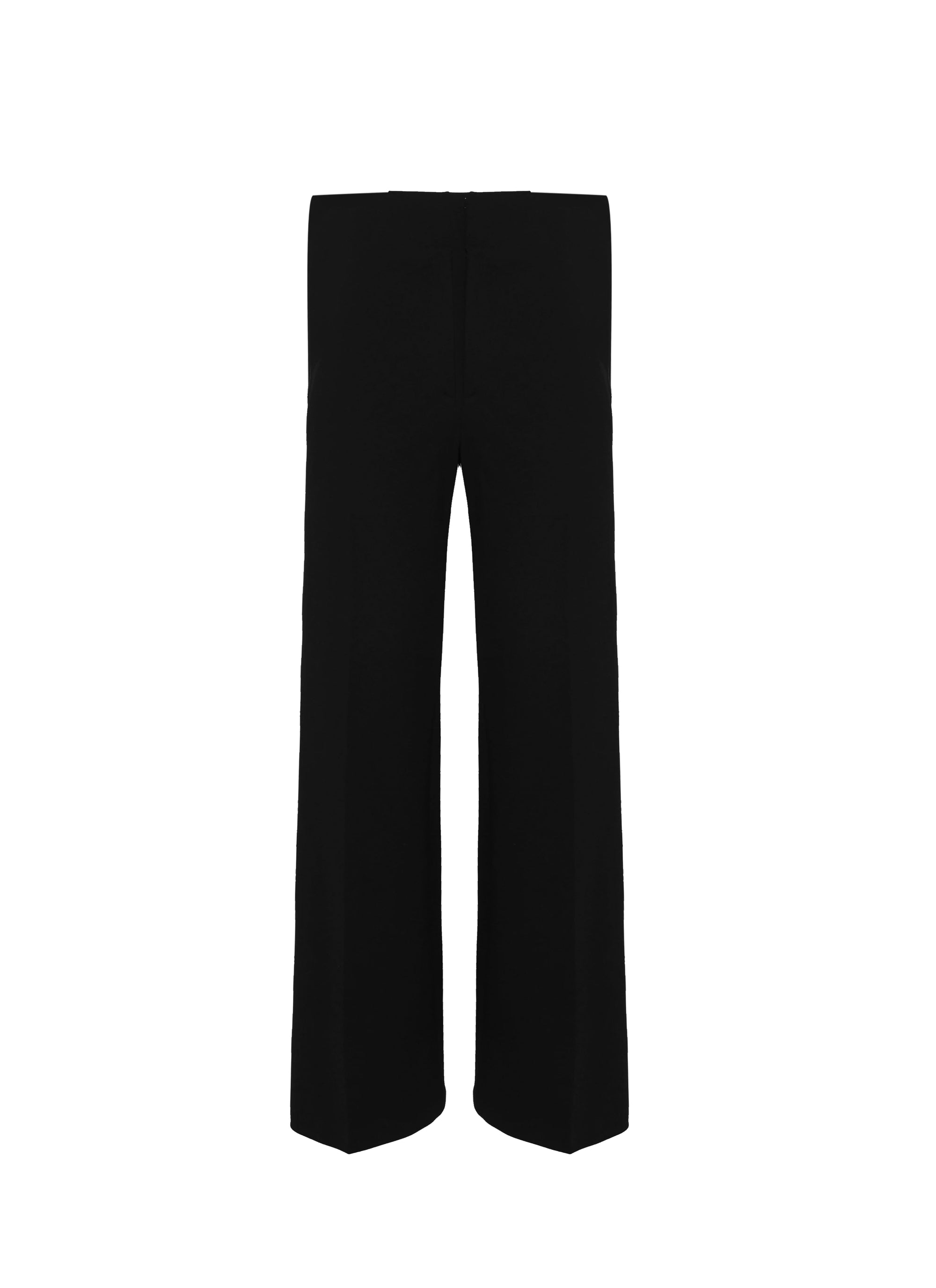 Pantalon crêpé en laine - Noir