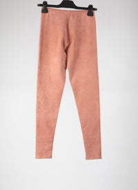 Legging basique en velours - Noisette