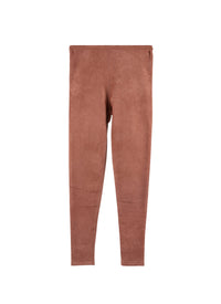 Legging basique en velours - Tabac