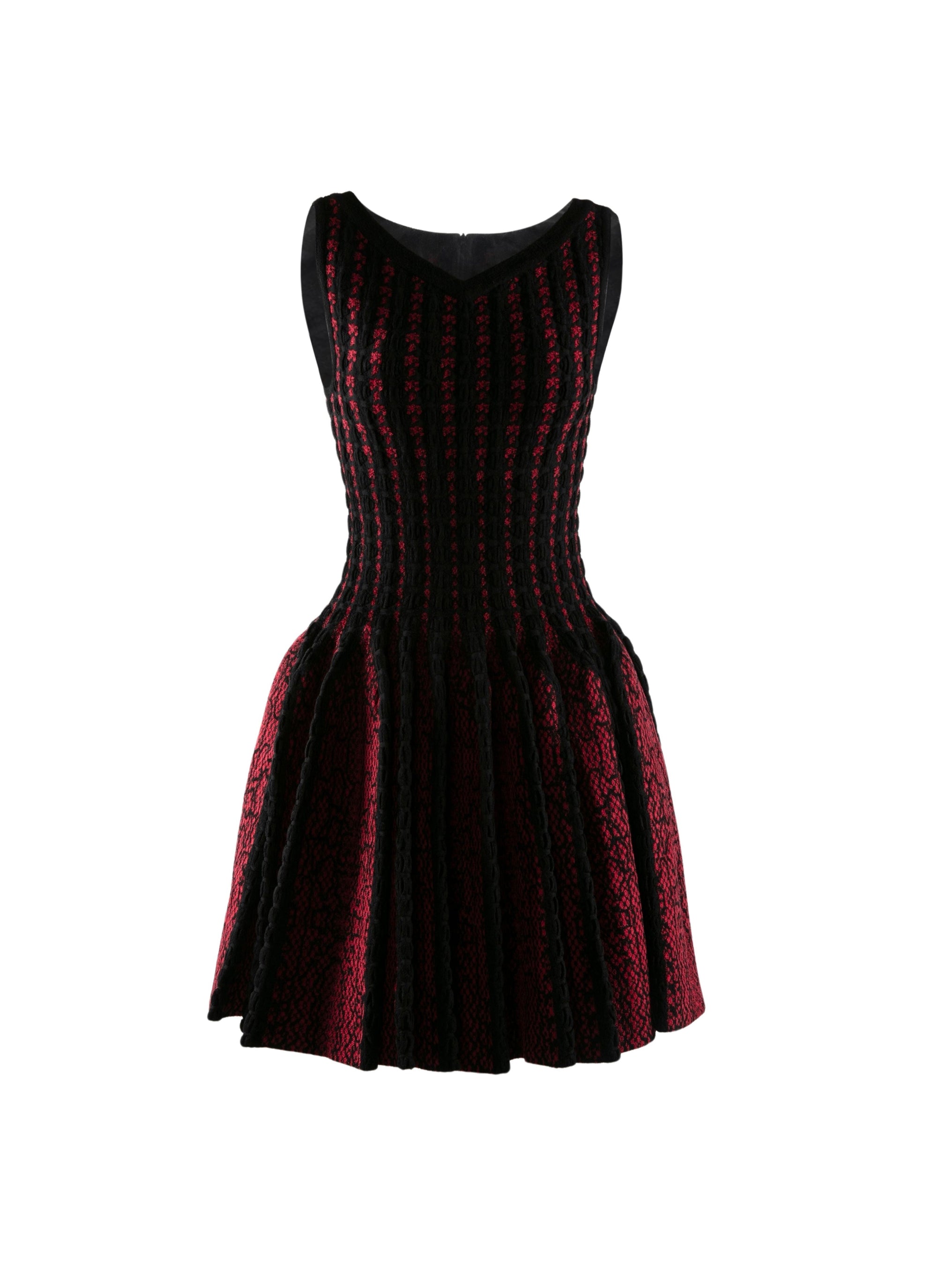 Sleeveless bubble dress - Ruby
