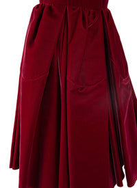 Robe pétale courte sans manches - Rubis