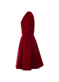 Robe pétale courte sans manches - Rubis