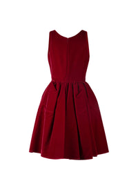 Robe pétale courte sans manches - Rubis