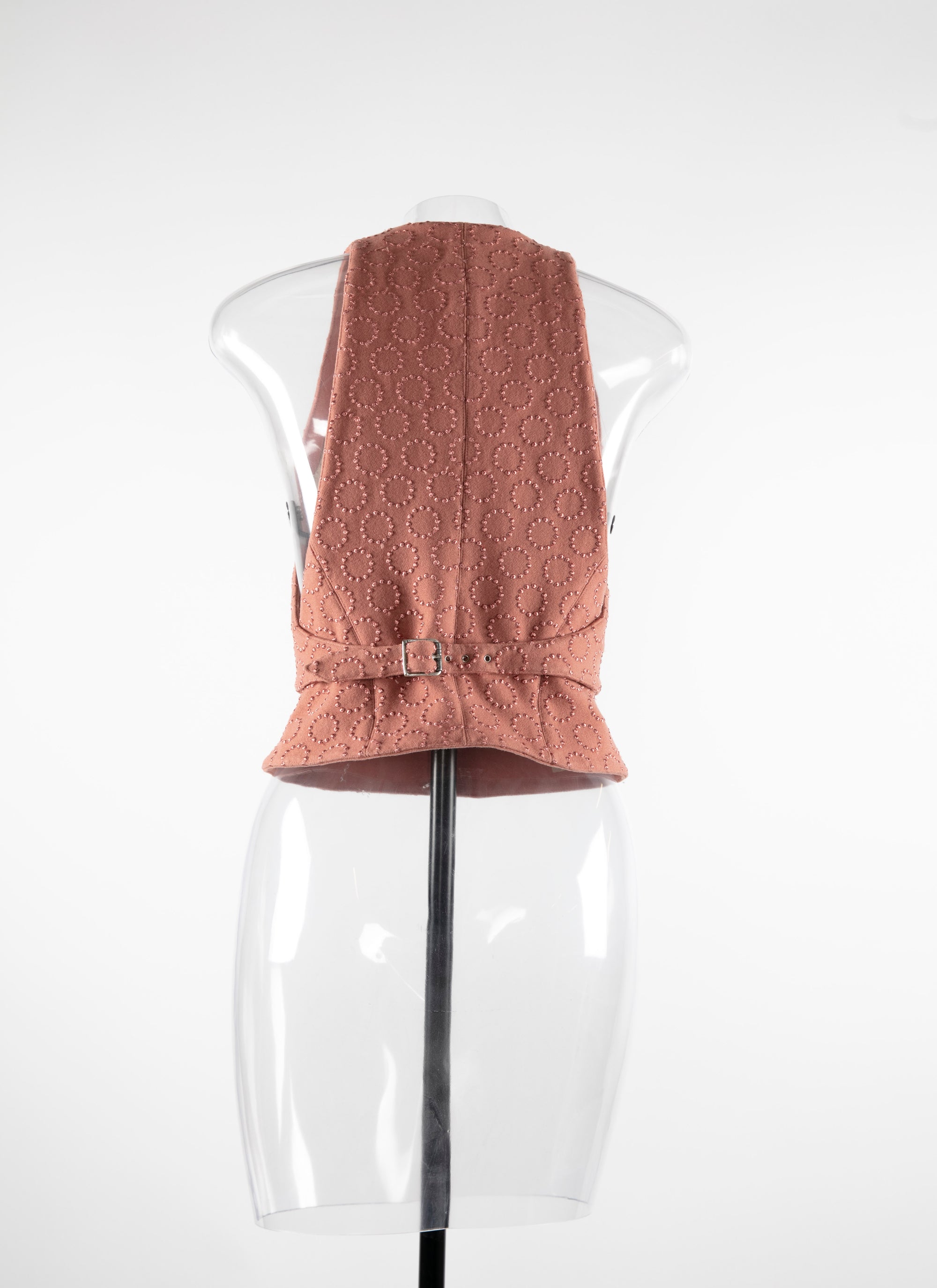 Sleeveless wool cardigan - Pink The