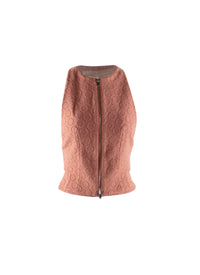 Sleeveless wool cardigan - Pink The
