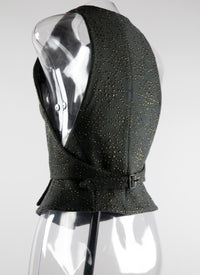 Gilet sans manches en laine - Noir & Or