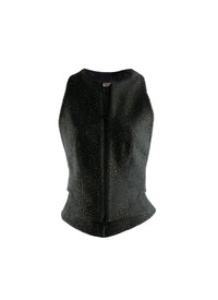 Gilet sans manches en laine - Noir