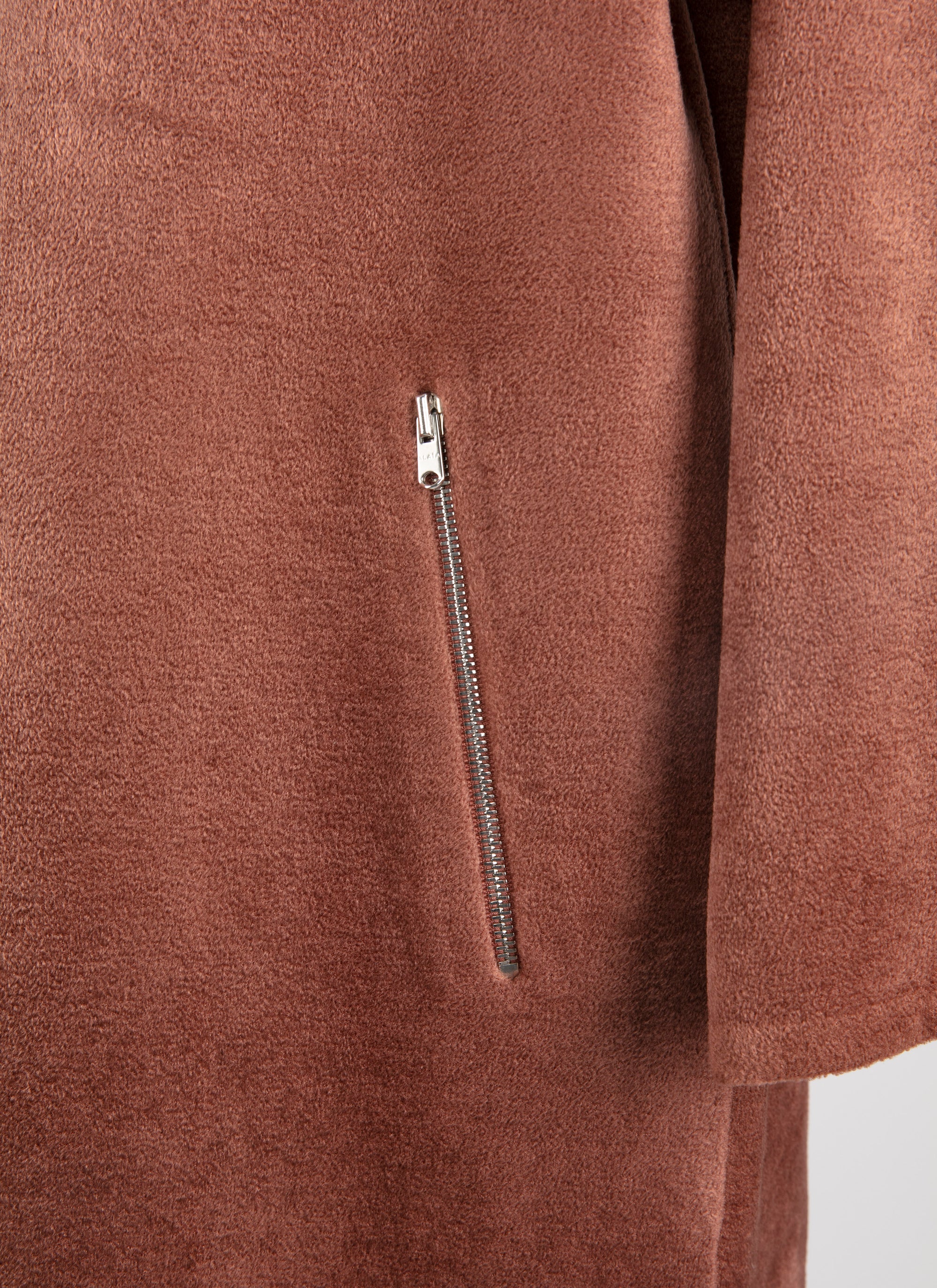 Metallic loose-fit jumper - Tobacco