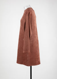 Metallic loose-fit jumper - Tobacco