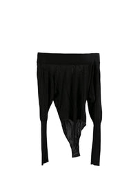 Structured leggings with transparent inserts - Sand