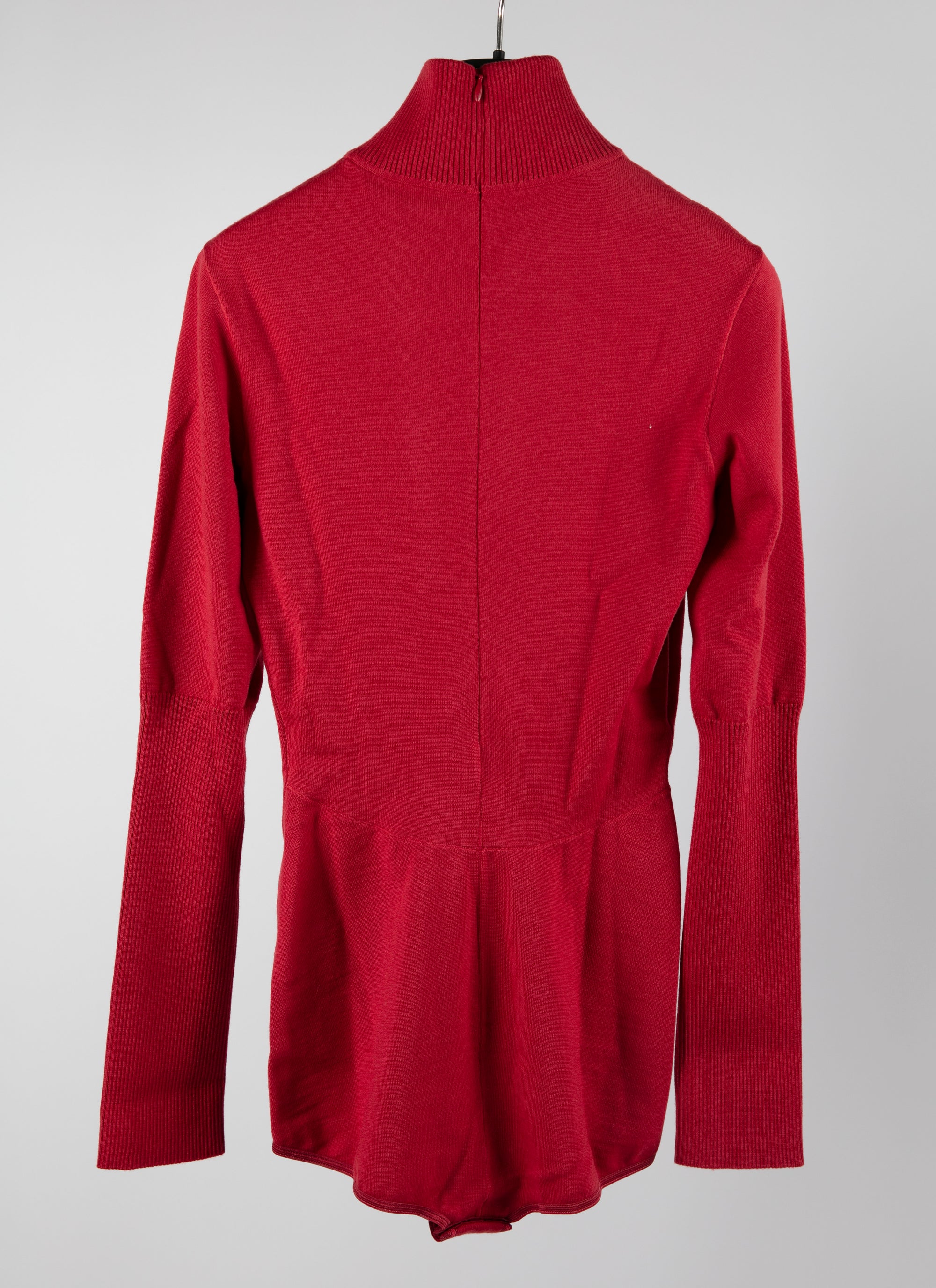 Body col roulé en tricot doux - Rubis