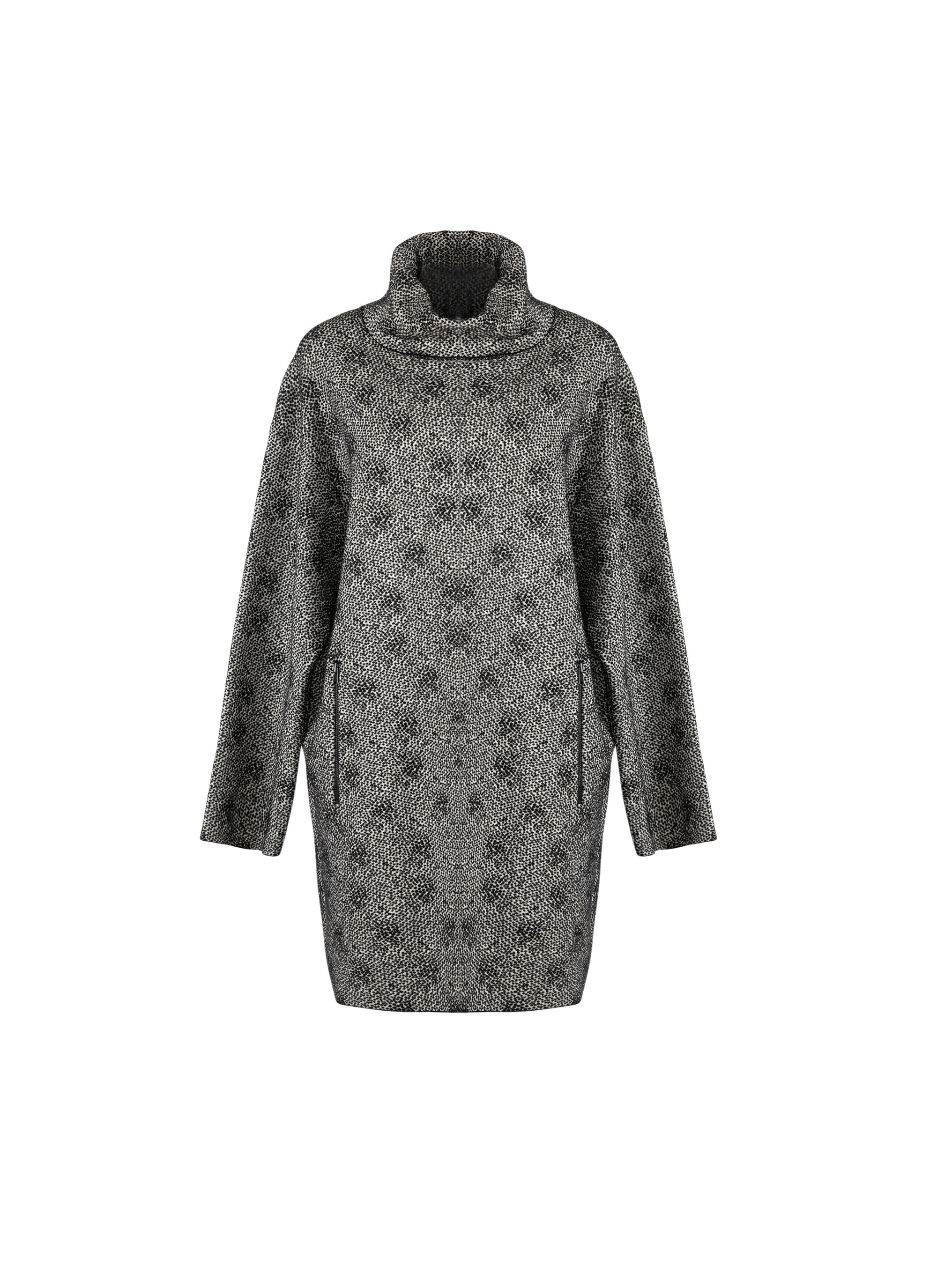 Wool speckled long sleeve jumper - White