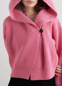 Long sleeve wool and cashmere cardigan - Candy