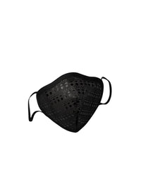 Masque Alaïa ajouré - Noir