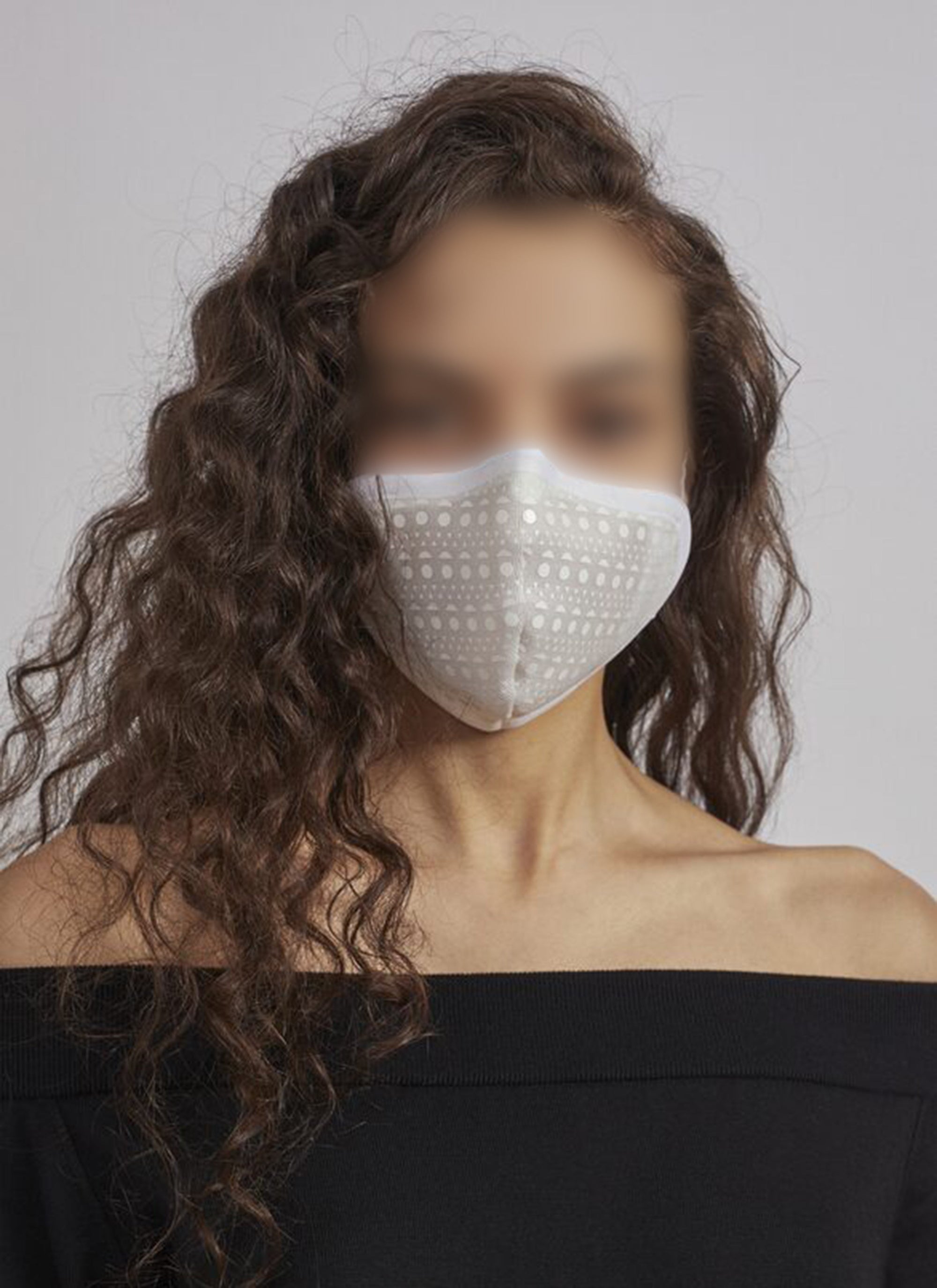Masque Alaïa ajouré - Blanc