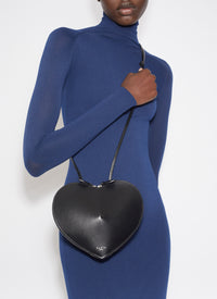 Le Coeur shoulder bag, leather - Cognac