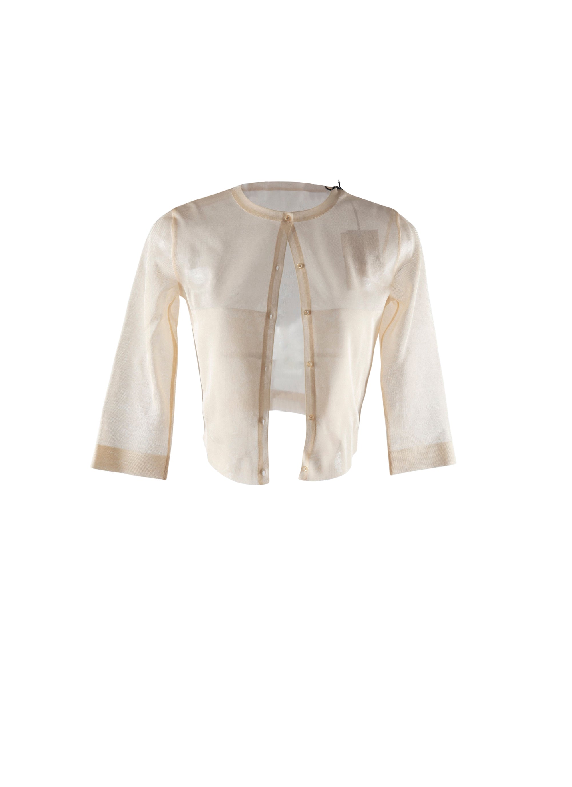 Gilet en soie - Ivoire et Blanc