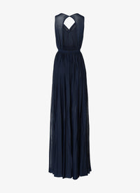 Open back draped fluid maxi dress - Night