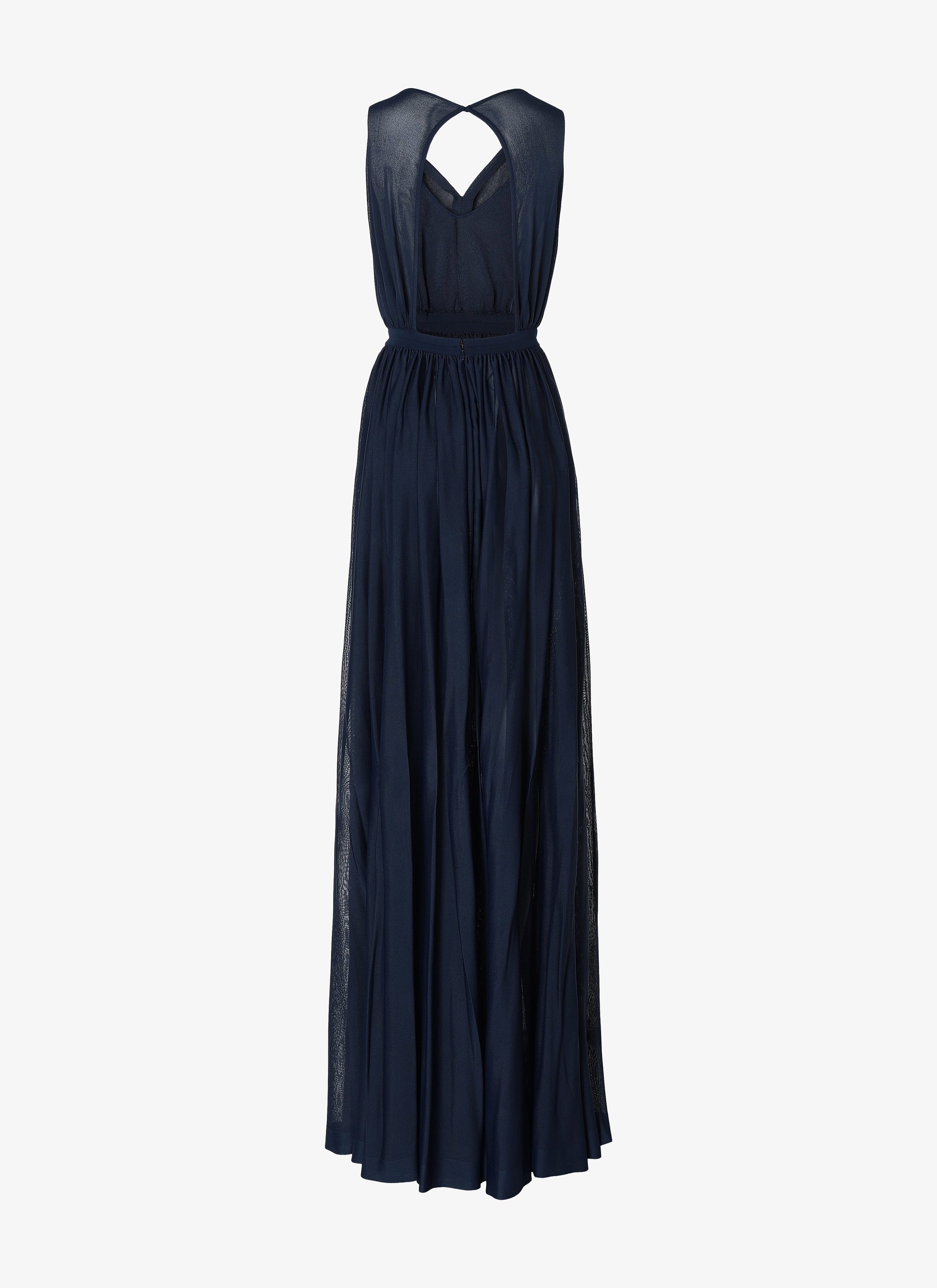 Open back draped fluid maxi dress - Night