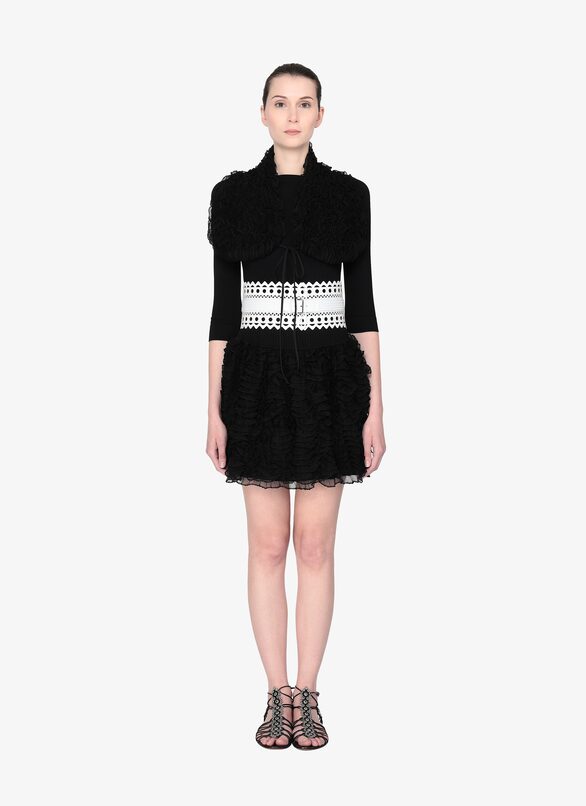 Top sans manches Houpette - Noir
