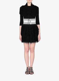 Long neck Tie back - Black