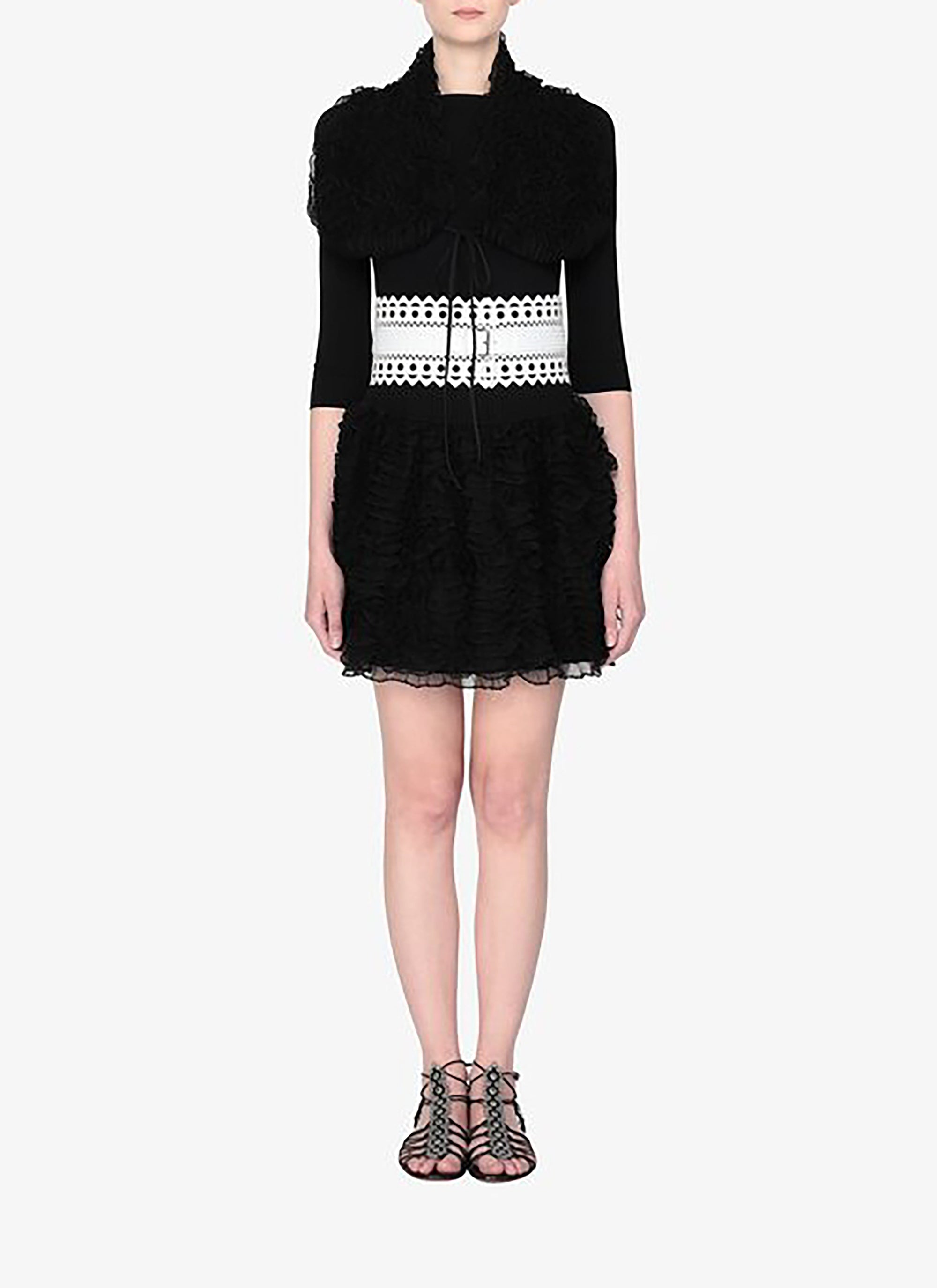 Long neck Tie back - Black