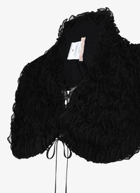 Top sans manches Houpette - Noir