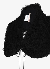 Top sans manches Houpette - Noir