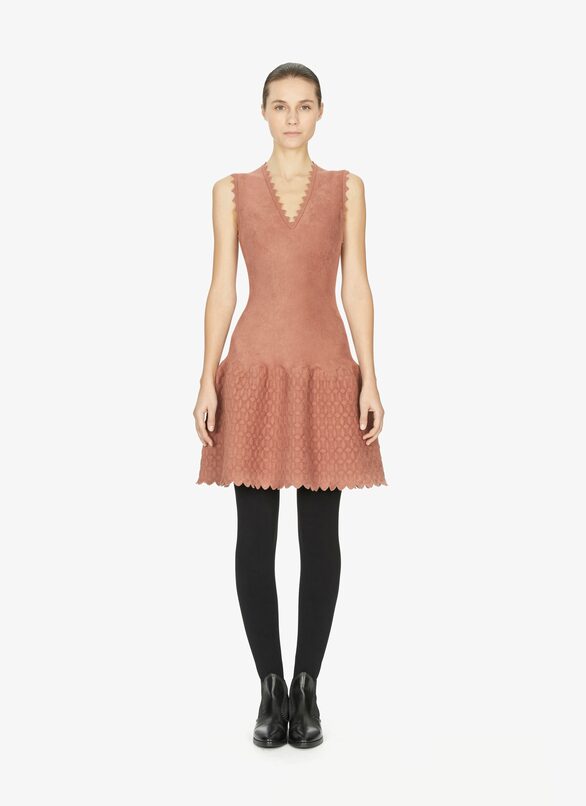 Sleeveless knitted double-breasted dress - Sahara