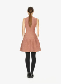 Sleeveless knitted double-breasted dress - Sahara