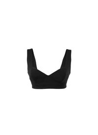 Strapless crop top - Black