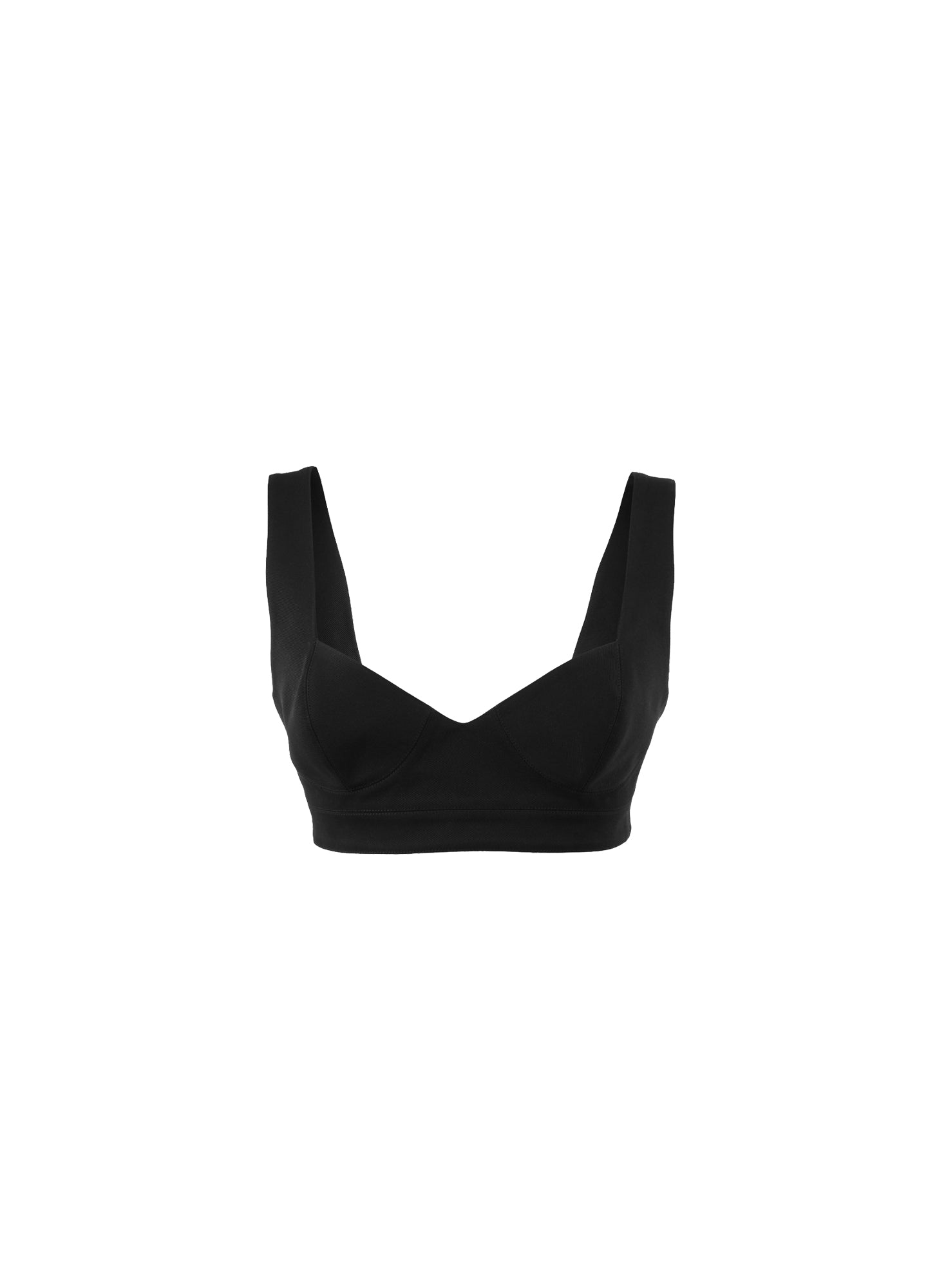Top crop bustier - Noir