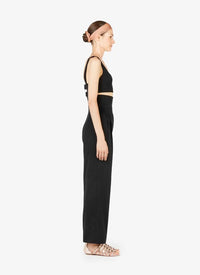 Top crop bustier - Noir