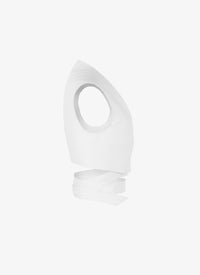 Top sans manches à ceinture effet croisé - Blanc