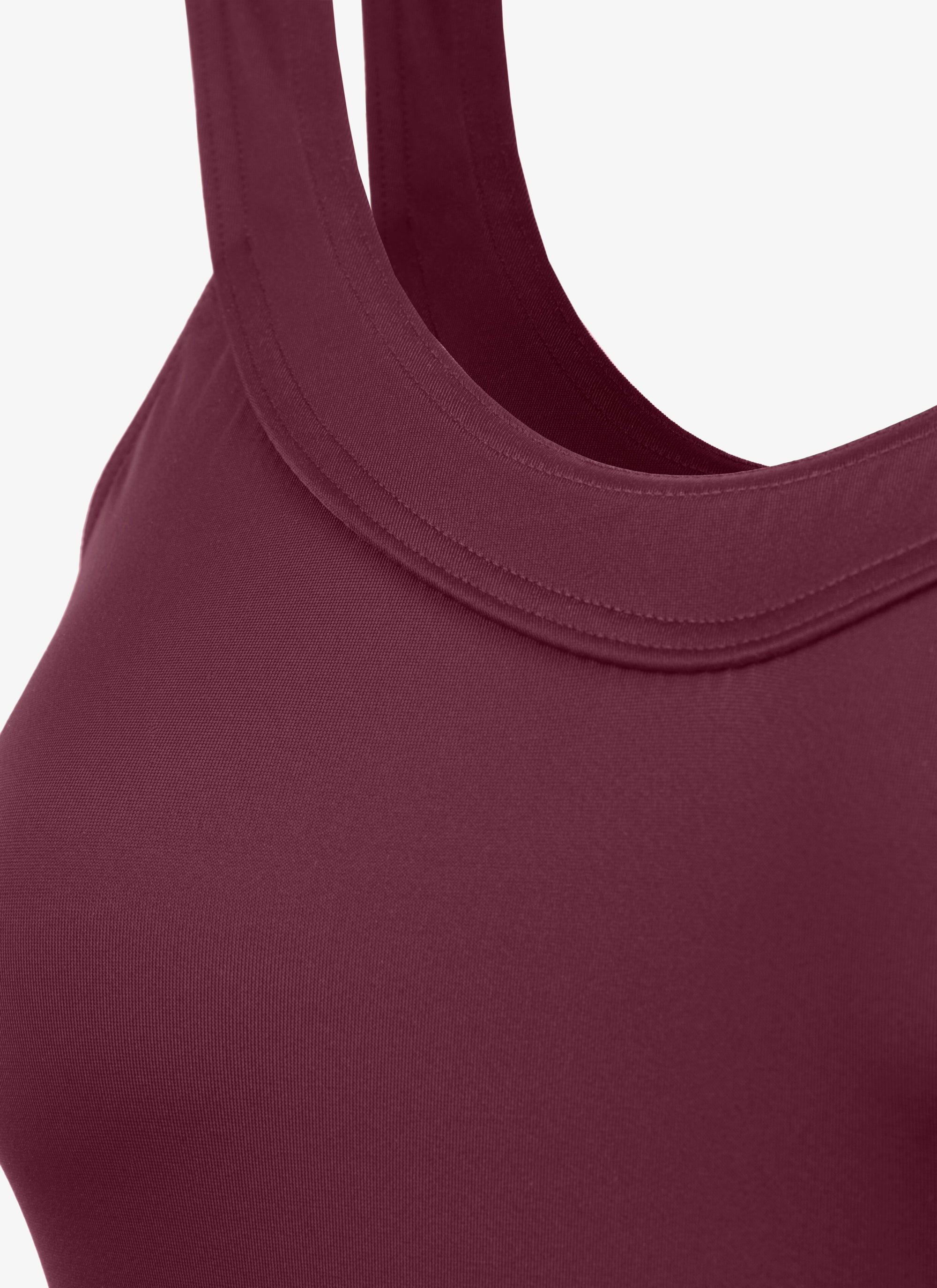 Maillot de bain une pièce avec encolure dégagée - Violet