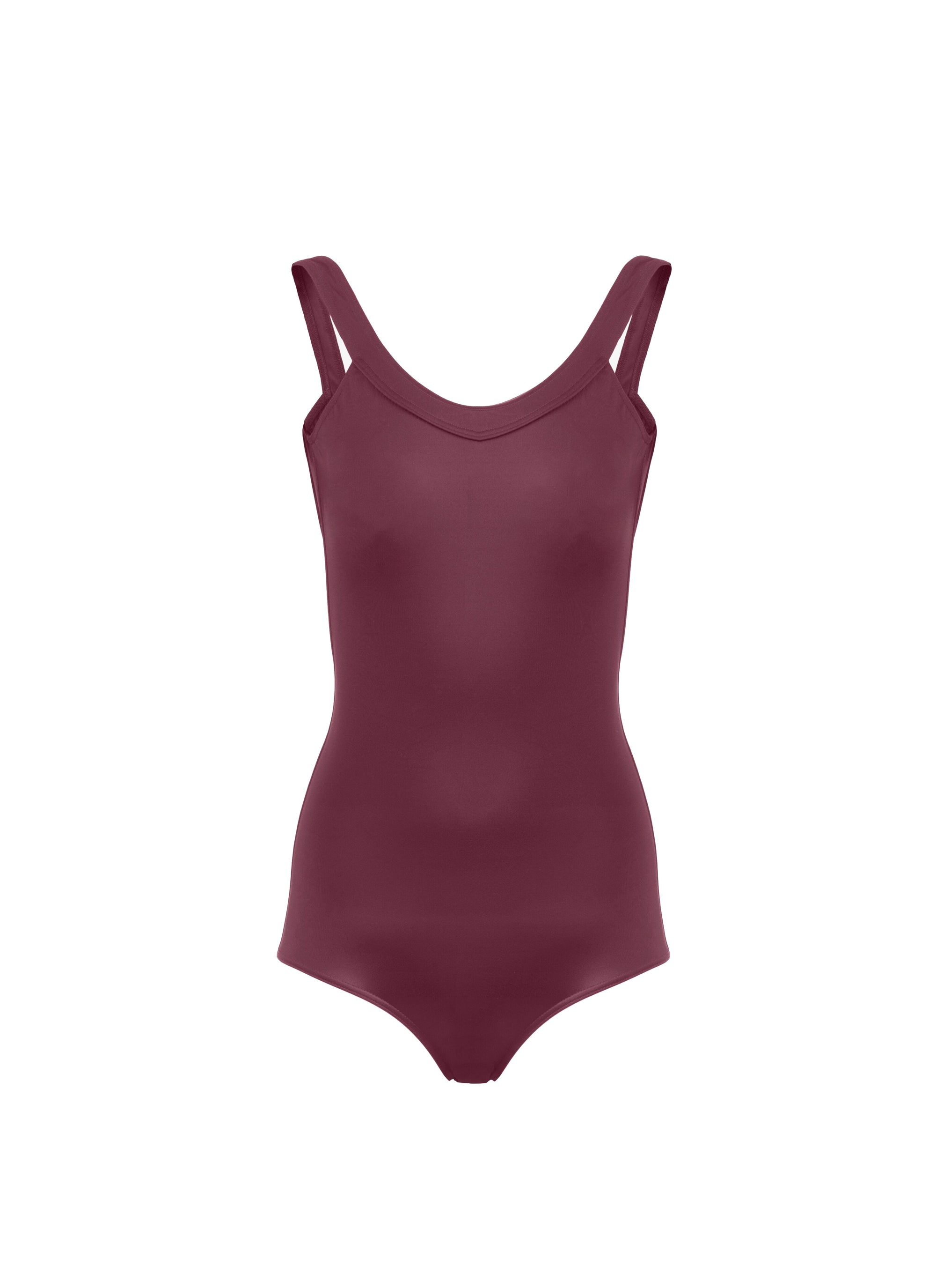 Maillot de bain une pièce avec encolure dégagée - Violet