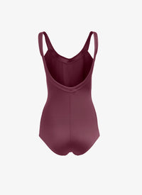 Maillot de bain une pièce avec encolure dégagée - Violet