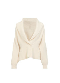 Wool and cashmere cardigan - Ivory