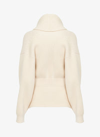 Wool and cashmere cardigan - Ivory