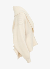 Wool and cashmere cardigan - Ivory