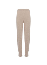 Cashmere trousers - Mottled beige
