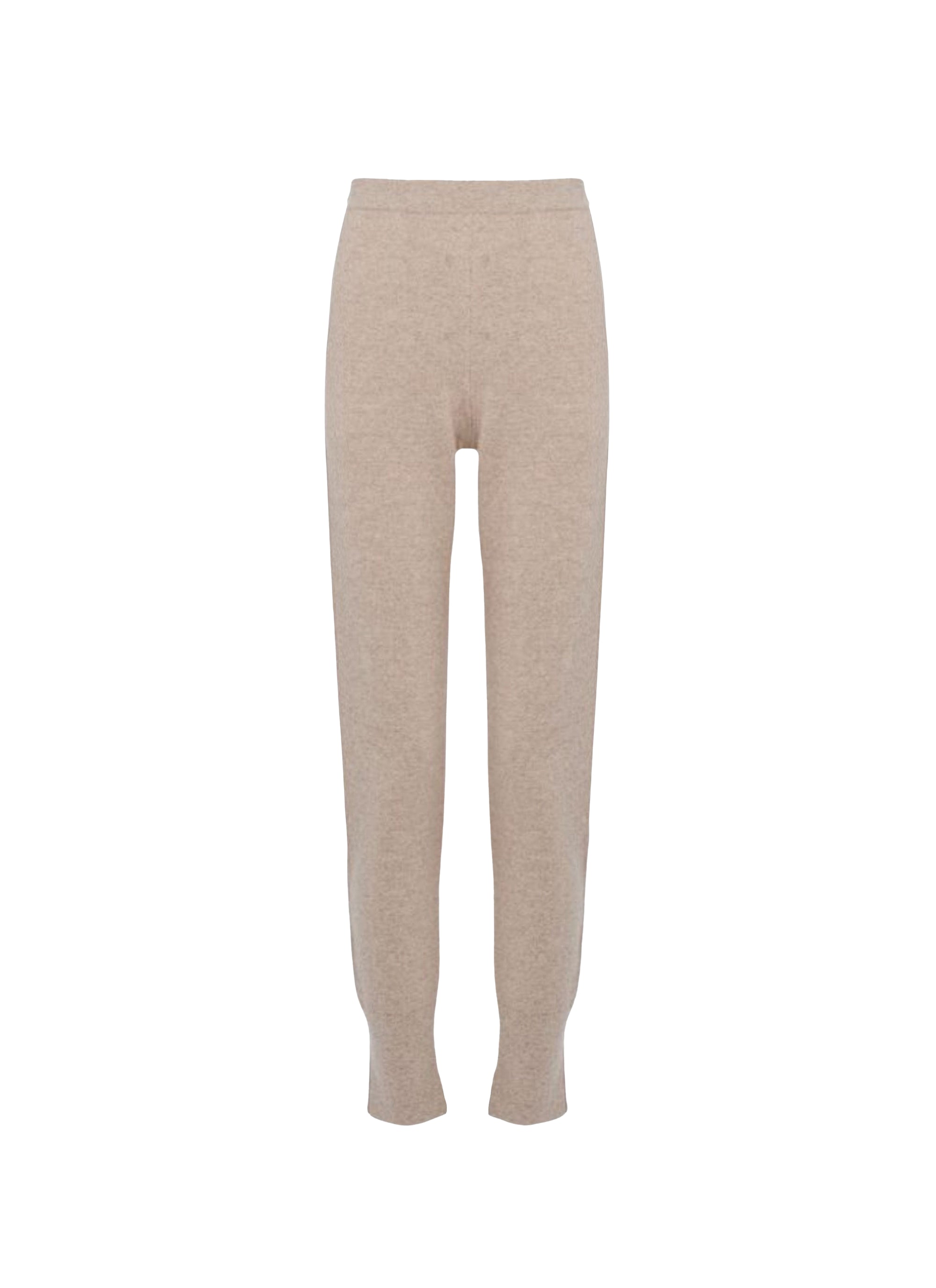 Cashmere trousers - Mottled beige